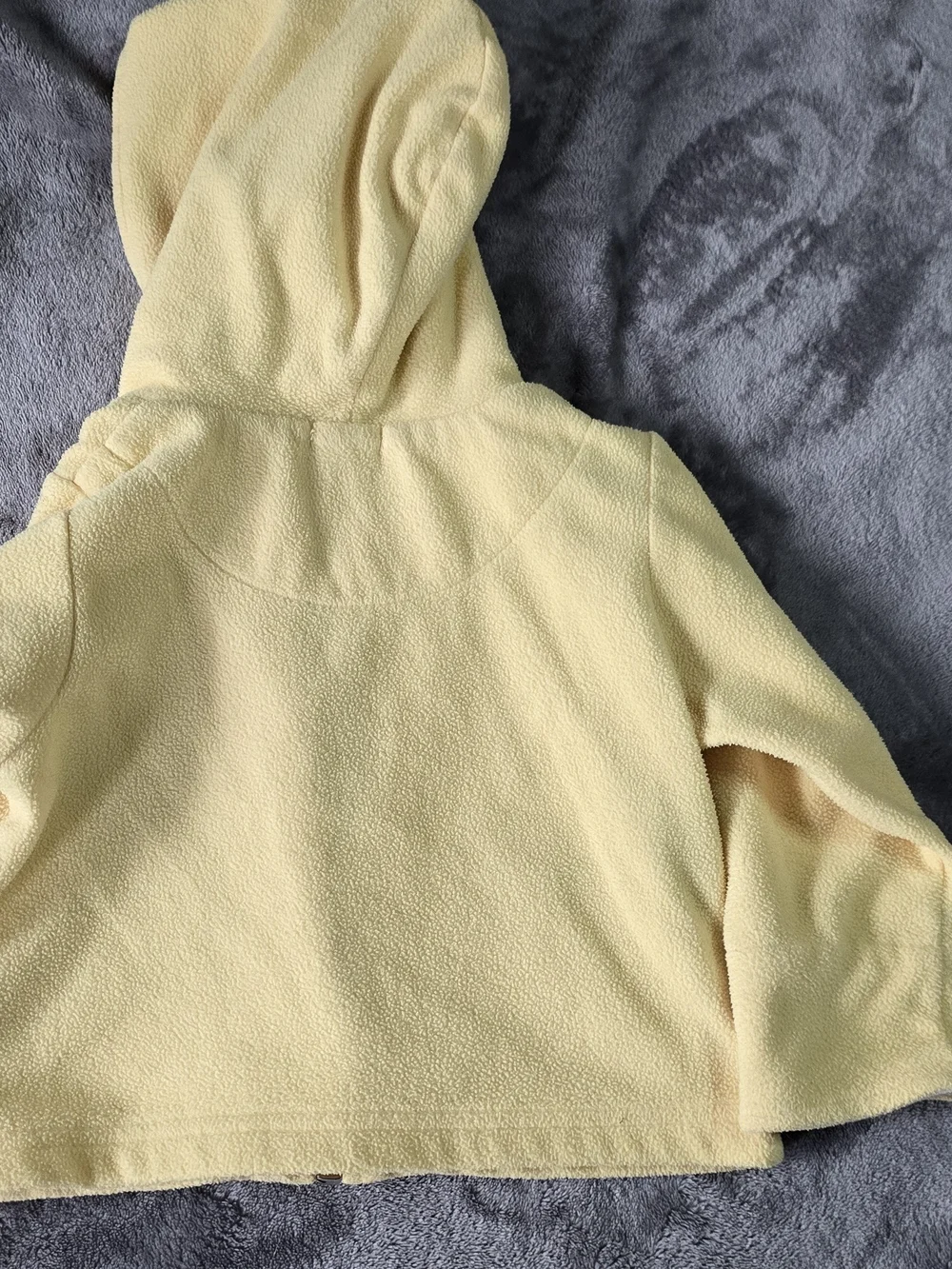 Vintage Carter's Yellow Hooded Baby Jacket with Duck Embroidery 1990s